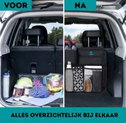 W&Z® Auto Organizer - Autostoel Organizer - Kofferbak Organizer - Zwart -Babyproducten 1200x1166 1