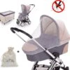 Universele Klamboe – Muggen- & Insectengaas Babybed – Muskieten En Muggennet – Voor Ledikant Kinderwagen Campingbedje – Wit -Babyproducten 1200x1170 2