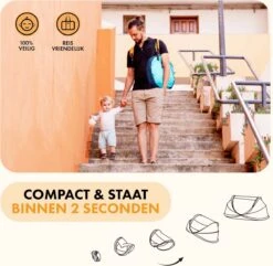 Deryan Peuter Luxe Campingbedje – Inclusief Zelfopblaasbare Matras - Ocean -Babyproducten 1200x1170 7