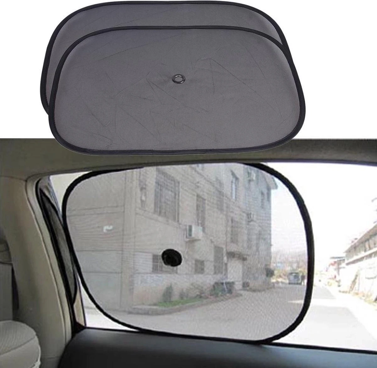 Zonwering - Zonnescherm Auto - UV Protectie - 2 Stuks Autozonwering Voor Autoraam - Zijruit 4 Zonwering - Zonnescherm Auto - UV Protectie - 2 Stuks Autozonwering Voor Autoraam - Zijruit - Afbeelding 2