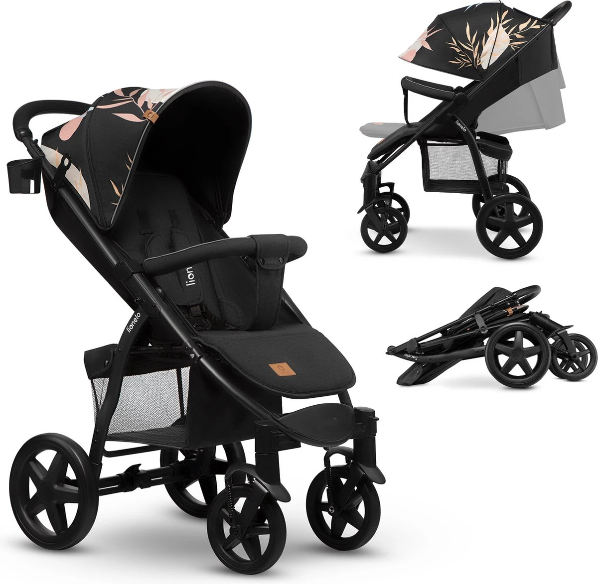 Lionelo Annet Plus - Kinderwagen 2in1 - Inklapsysteem - XXL Dakje - Tot 22 Kg 3 Lionelo Annet Plus - Kinderwagen 2in1 - Inklapsysteem - XXL Dakje - Tot 22 Kg