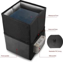 Merkloos Auto Afvalbak - Auto Accessories - Prullenbak Auto - Lekvrije Auto Vuilniszak Met Opbergzakken Multifunctioneel -Babyproducten 1200x1175