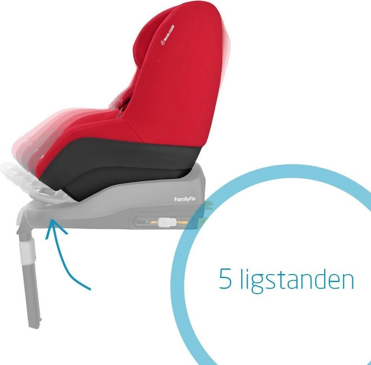 Maxi-Cosi Pearl Autostoeltje - Vivid Red 7 Maxi-Cosi Pearl Autostoeltje - Vivid Red - Afbeelding 5