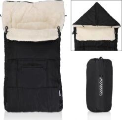 Monzana Kinderwagen Voetenzak Zwart | Teddy | Maxi-Cosi -Babyproducten 1200x1184 9