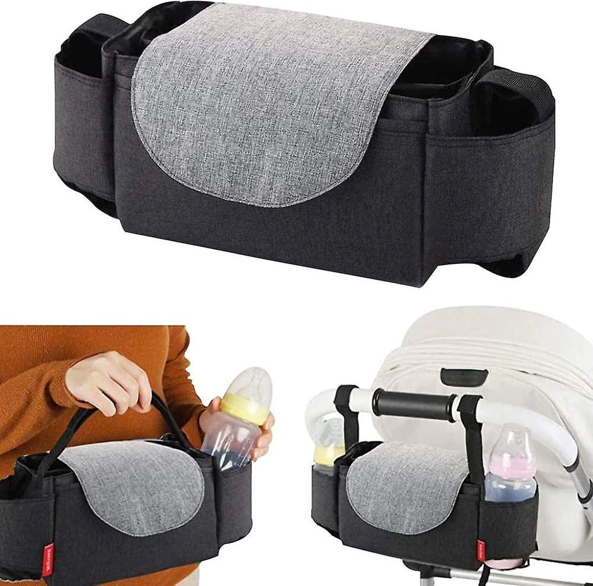 BOTC Kinderwagen Organizer - Buggy Tas Organizer - Wandelwagen Organizer - Luiertas - Telefoonhouder 8 BOTC Kinderwagen Organizer - Buggy Tas Organizer - Wandelwagen Organizer - Luiertas - Telefoonhouder - Afbeelding 6