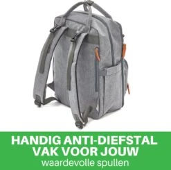 Brisby Slijtvaste Luiertas – Verzorgingstas – Met Buggymontage - Lichtgrijs -Babyproducten 1200x1189 8