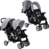 VidaXL Kinderwagen Dubbel Staal Grijs En Zwart -Babyproducten 1200x1190 5