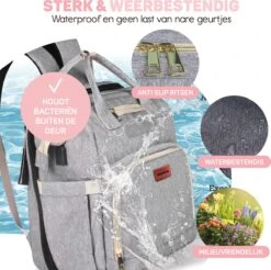 Vulpes BabyCare® Luiertas Rugzak - Luiertassen Met Babybed - Grote Luiertas Met Wieg- Luiertas Verzorgingstas Met Babybedje - Verzorgingsrugzak - Grijs 26 Vulpes BabyCare® Luiertas Rugzak - Luiertassen Met Babybed - Grote Luiertas Met Wieg- Luiertas Verzorgingstas Met Babybedje - Verzorgingsrugzak - Grijs -Babyproducten 1200x1193 7