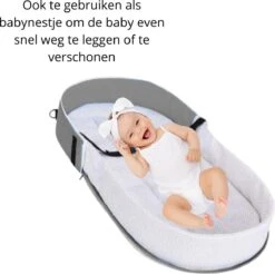 Campingbedje - Camping Bed - Compact Camping Bedje - Baby Nestje - Inclusief Klamboe - Baby Tentje - Grijs - Luxe Campingbedje -Babyproducten 1200x1195 8