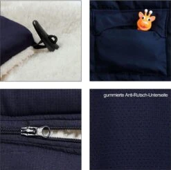 Monzana Voetenzak - Voor Kinderwagen Of Stoeltje - 93x56cm Donkerblauw -Babyproducten 1200x1196 14