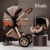 Merkloos Luxe Multi-functionele 3 In 1 Kinderwagen - Kwalitatieve Buggy - Opklapbare Wandelwagen - Khaki -Babyproducten 1200x1198 10