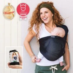 Minimonkey Mini Sling Draagzak - Zwart -Babyproducten 1200x1200 1019