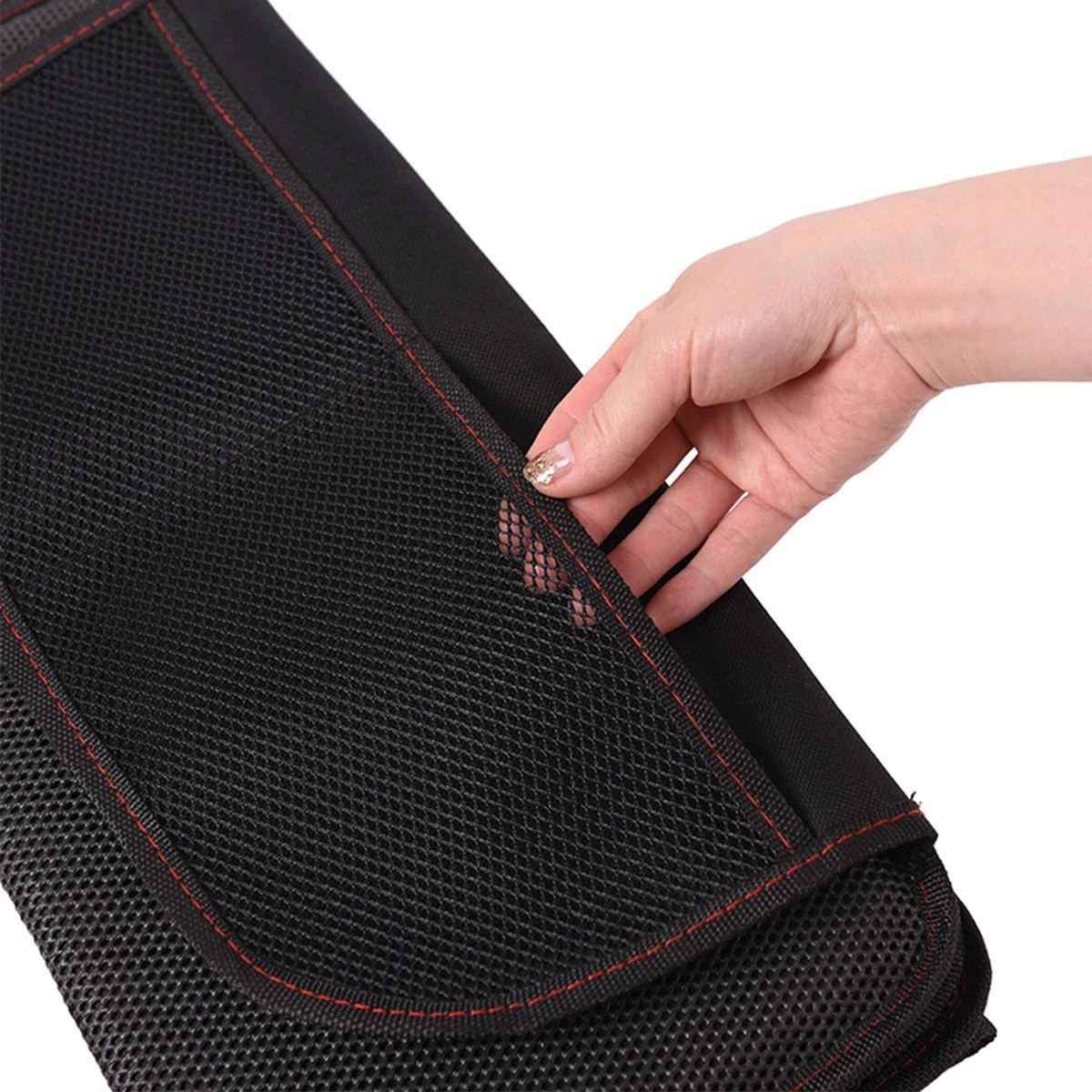 YONO Autostoel Beschermer Met Organizer - Hoes Bekleding Isofix Compatibel - Auto Accessoiers - Rugleuning Bescherming - Zwart 9 YONO Autostoel Beschermer Met Organizer - Hoes Bekleding Isofix Compatibel - Auto Accessoiers - Rugleuning Bescherming - Zwart - Afbeelding 7