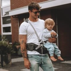 Deryan Pack Light Luxe Heupdrager - Ergonomische Draagzak + Opbergvakjes Grijs -Babyproducten 1200x1200 1074