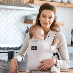 ROOKIE Baby Premium Draagzak- Design Buikdrager - Comfortabel En Ergonomisch - Pasgeboren Babydrager - Peuterdrager - Biologisch Katoen - Super Zacht - Unisex: Voor Mama En Papa (Beige) -Babyproducten 1200x1200 1171