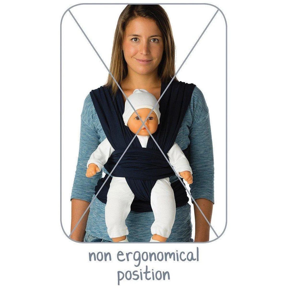 Babylonia Draagdoek - Tricot-Slen - Jeansblauw 11 Babylonia Draagdoek - Tricot-Slen - Jeansblauw - Afbeelding 9