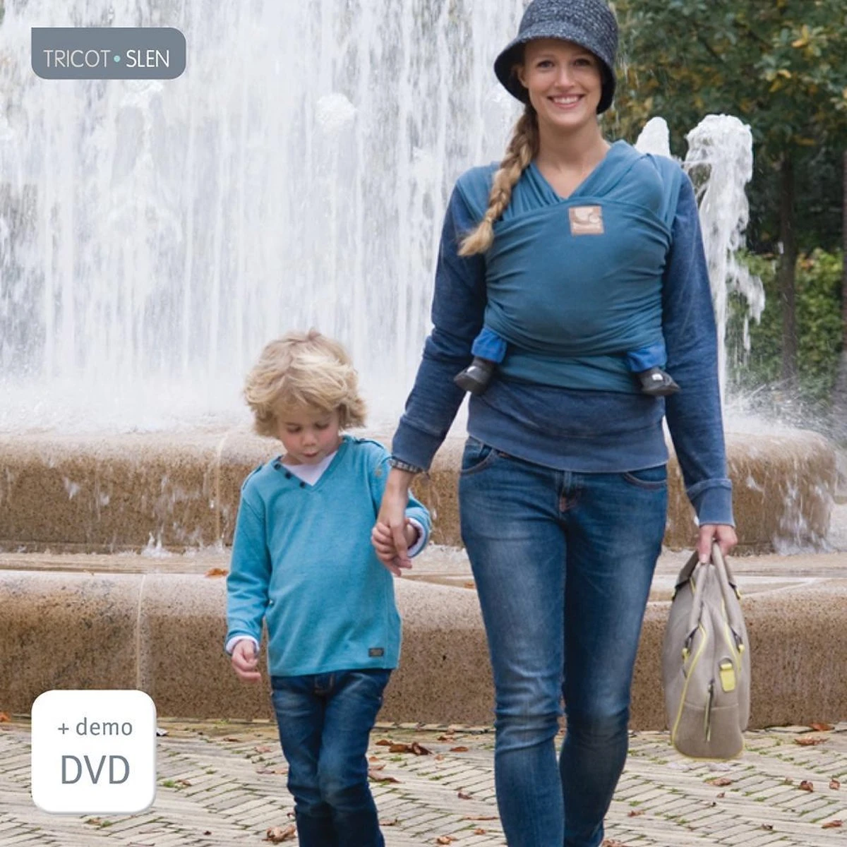 Babylonia Draagdoek - Tricot-Slen - Jeansblauw 17 Babylonia Draagdoek - Tricot-Slen - Jeansblauw - Afbeelding 15