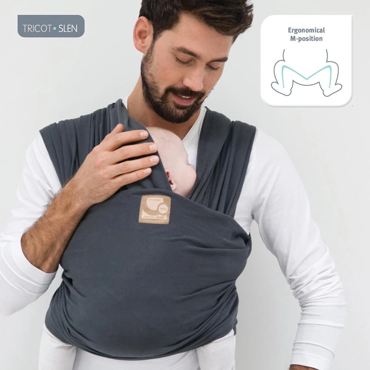 Babylonia Draagdoek - Tricot-Slen - Jeansblauw 18 Babylonia Draagdoek - Tricot-Slen - Jeansblauw - Afbeelding 16