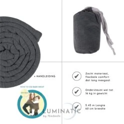 Baby Draagdoek - Babywrap - Baby Carrier - Babydrager - Buikdrager Baby – Baby Draagzak - Baby Sling | Luminatic® | Ergonomisch | Met Tasje | Donker Grijs 14 Baby Draagdoek - Babywrap - Baby Carrier - Babydrager - Buikdrager Baby – Baby Draagzak - Baby Sling | Luminatic® | Ergonomisch | Met Tasje | Donker Grijs -Babyproducten 1200x1200 1191