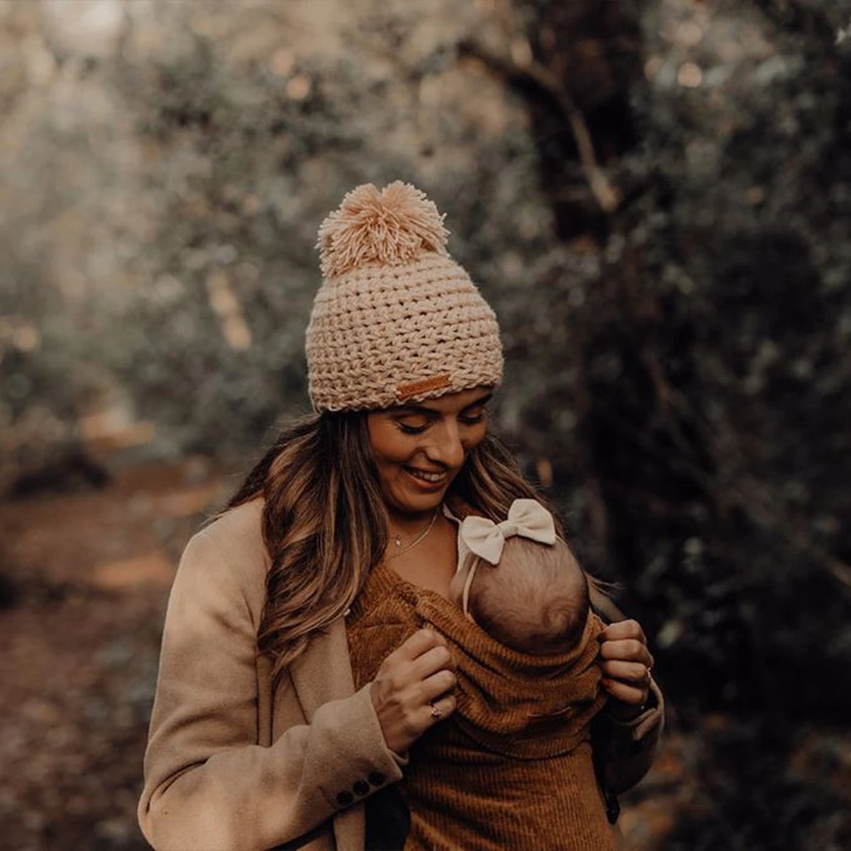 ByKay - Draagzak - Click Carrier Classic - Ribbed Velvet - Mustard Brown 8 ByKay - Draagzak - Click Carrier Classic - Ribbed Velvet - Mustard Brown - Afbeelding 6