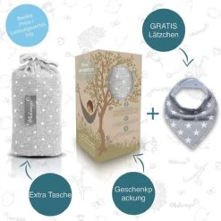 Makimaja Baby Sling - Licht Grijs Met Sterren - Hoge Kwaliteit 100% Natuurlijk Katoen Baby Sling - Baby Sling Pasgeborene En Baby's Tot 15 Kg - Plus Inclusief: Baby Slabbetje 13 Makimaja Baby Sling - Licht Grijs Met Sterren - Hoge Kwaliteit 100% Natuurlijk Katoen Baby Sling - Baby Sling Pasgeborene En Baby's Tot 15 Kg - Plus Inclusief: Baby Slabbetje -Babyproducten 1200x1200 1207