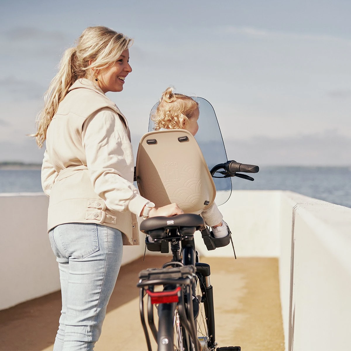 Urban Iki Fietsstoeltje Voor - Inaho Beige/ Bincho Black 7 Urban Iki Fietsstoeltje Voor - Inaho Beige/ Bincho Black - Afbeelding 5