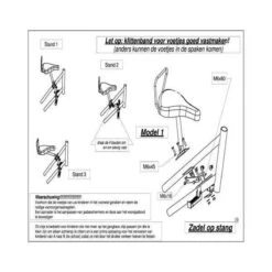 Velo Fietszadel Op Stang - Model 1 - Kinderzitje - Damesfiets -Babyproducten 1200x1200 1363