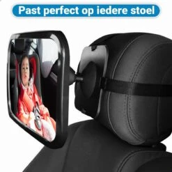 Verstelbare Baby Achteruitkijk Autospiegel - Auto Veiligheidsspiegel Baby - Achterbank Spiegel Baby - AutoSpiegel Baby - Babyspiegel Auto - Kinder Autospiegel - Zwart -Babyproducten 1200x1200 138