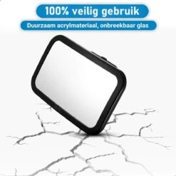 Verstelbare Baby Achteruitkijk Autospiegel - Auto Veiligheidsspiegel Baby - Achterbank Spiegel Baby - AutoSpiegel Baby - Babyspiegel Auto - Kinder Autospiegel - Zwart -Babyproducten 1200x1200 139