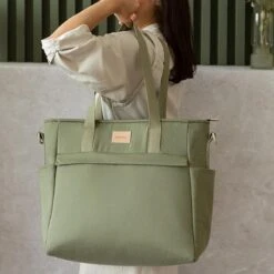 Nobodinoz Baby On The Go Luiertas Olive Green