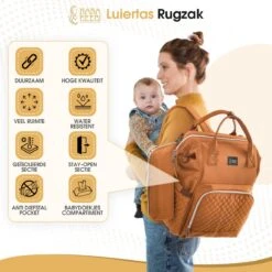 NanaBeebi Luiertas Rugzak Met Verschoonmatje - Cognac - Inclusief Flessenwarmhouder - Kinderwagenhaken En Isoleervak 23 NanaBeebi Luiertas Rugzak Met Verschoonmatje - Cognac - Inclusief Flessenwarmhouder - Kinderwagenhaken En Isoleervak -Babyproducten 1200x1200 1450