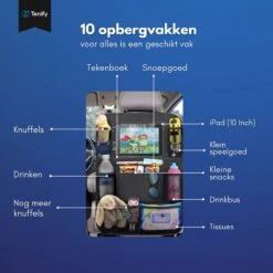 Tenify Premium Luxe & Stevige Auto Organizer Met Tablet Houder - 1 Stuk - Extra Opbergruimte - Beschermer - Autostoel – Accessories -Babyproducten 1200x1200 161