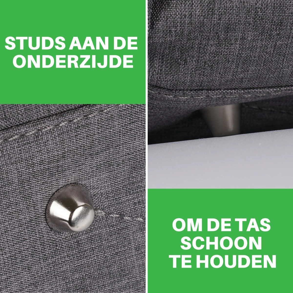 Brisby Slijtvaste Luiertas - Verzorgingstas Groot - Grijs - Inclusief Verschoonmatje - Isoleervakken - Fopspeen Houder - Makkelijk Te Bevestigen Aan De Kinderwagen 5 Brisby Slijtvaste Luiertas - Verzorgingstas Groot - Grijs - Inclusief Verschoonmatje - Isoleervakken - Fopspeen Houder - Makkelijk Te Bevestigen Aan De Kinderwagen - Afbeelding 3