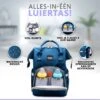 Luiertas Rugzak - Gratis Flessenwarmer En Gratis Kinderwagen Haken - Eindeloos Opbergruimte - Ruime Luiertas - Draaggemak - Donker Blauw -Babyproducten 1200x1200 1690