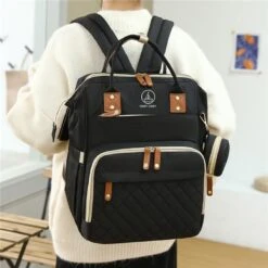 Humpy Dumpy Stijlvolle Luiertas Rugzak (Zwart) Met Uitschuifbaar Verschoon/ Slaap Bedje. Incl. Verschoon Matje, USB Poort & Buggy Straps 14 Humpy Dumpy Stijlvolle Luiertas Rugzak (Zwart) Met Uitschuifbaar Verschoon/ Slaap Bedje. Incl. Verschoon Matje, USB Poort & Buggy Straps -Babyproducten 1200x1200 1698