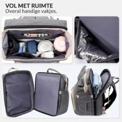 Buxibo 2-in-1 Luier- En Verzorgingstas - Inclusief Verschoon Matje - Baby Rug Tas Met Isoleervak - Diaper Backpack Bag - Reis Rugzak Inclusief Buggy En Kinderwagen Haken - Grote Capaciteit - -Babyproducten 1200x1200 1778