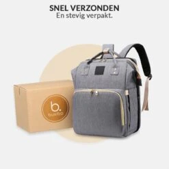 Buxibo 2-in-1 Luier- En Verzorgingstas - Inclusief Verschoon Matje - Baby Rug Tas Met Isoleervak - Diaper Backpack Bag - Reis Rugzak Inclusief Buggy En Kinderwagen Haken - Grote Capaciteit - -Babyproducten 1200x1200 1780