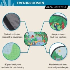 ALFA LIFESTYLE® Statische Zonneschermen – SHADE PRO V4- Jungle – Zonnescherm Auto Baby – UV Protectie Bescherming - 2 Stuks 17 ALFA LIFESTYLE® Statische Zonneschermen – SHADE PRO V4- Jungle – Zonnescherm Auto Baby – UV Protectie Bescherming - 2 Stuks -Babyproducten 1200x1200 18