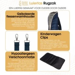 NanaBeebi Luiertas - Rugzak - Met Isoleervak - Blauw- Inclusief Flessenwarmhouder En Kinderwagenhaken 13 NanaBeebi Luiertas - Rugzak - Met Isoleervak - Blauw- Inclusief Flessenwarmhouder En Kinderwagenhaken -Babyproducten 1200x1200 1834