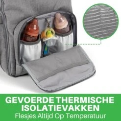 Brisby Slijtvaste Luiertas – Verzorgingstas – Met Buggymontage - Lichtgrijs -Babyproducten 1200x1200 1851