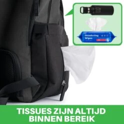 Brisby Slijtvaste Luiertas – Verzorgingstas - Two Tone Zwart En Donkergrijs - Inclusief Verschoonmatje - Isoleervakken - Met Geïntegreerde Kinderwagen Haken -Babyproducten 1200x1200 1855
