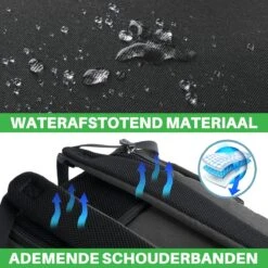 Brisby Slijtvaste Luiertas – Verzorgingstas - Two Tone Zwart En Donkergrijs - Inclusief Verschoonmatje - Isoleervakken - Met Geïntegreerde Kinderwagen Haken -Babyproducten 1200x1200 1859