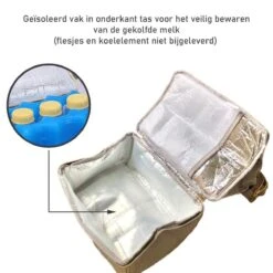 Rose & Ollie Kolftas Rugtas Grijs - Koeltas Moedermelk -Babyproducten 1200x1200 1901