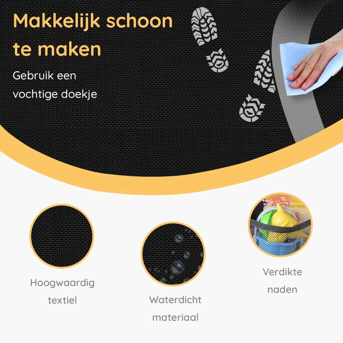 Merkloos Autostoel Organizer Met Tablet Houder - Universele Autostoel Beschermer - Autostoel Hoes Voor Kinderen 6 Merkloos Autostoel Organizer Met Tablet Houder - Universele Autostoel Beschermer - Autostoel Hoes Voor Kinderen - Afbeelding 4