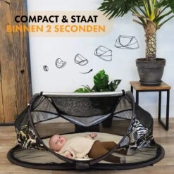 Deryan Baby Luxe Campingbedje – Inclusief Zelfopblaasbare Matras - Zoo -Babyproducten 1200x1200 1918
