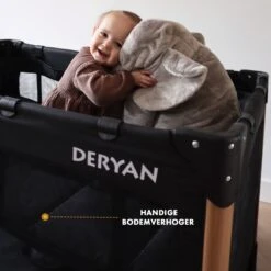 Deryan Luxe Campingbed Compleet - 120x60cm - Bodemverhoger - Verschoonblad - Opbergmand - Zwart 25 Deryan Luxe Campingbed Compleet - 120x60cm - Bodemverhoger - Verschoonblad - Opbergmand - Zwart -Babyproducten 1200x1200 1951