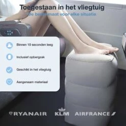 Vliegtuigbedje - Reiskussen - Voetensteun - Multifunctioneel Opblaasbaar Kussen Voor In Het Vliegtuig - Auto - Trein -Babyproducten 1200x1200 2007