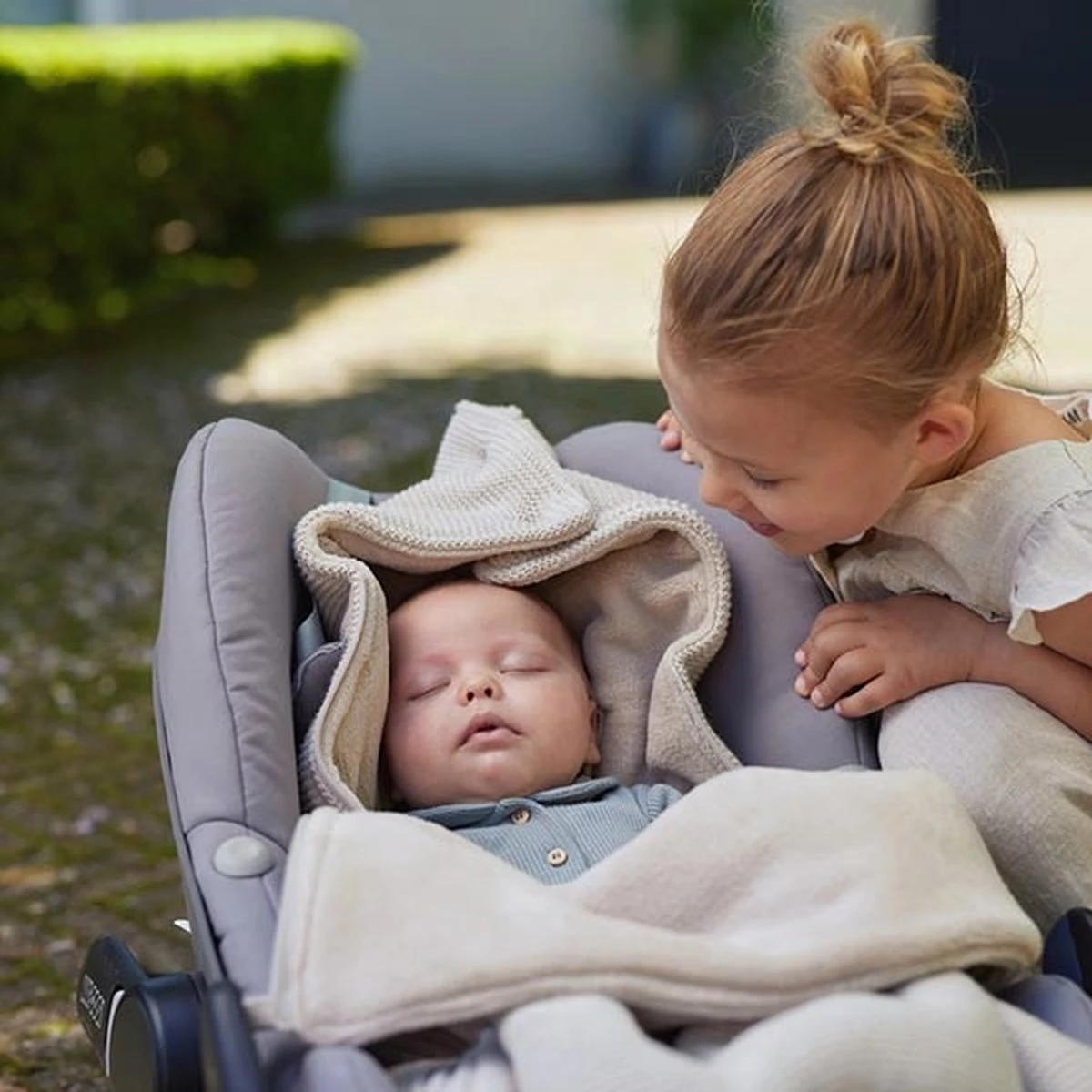 Jollein Voetenzak Voor Autostoel & Kinderwagen - Basic Knit - Nougat 5 Jollein Voetenzak Voor Autostoel & Kinderwagen - Basic Knit - Nougat - Afbeelding 3