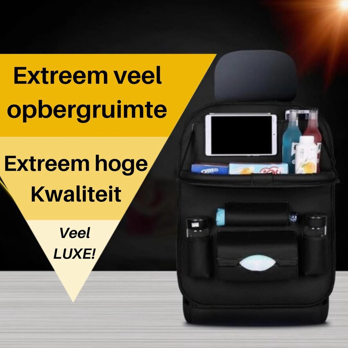 Merkloos PREMIUM Autostoel Organizer - Carseat Organiser - Auto Stoel Organizer - Tablet Houder - Auto Tafeltje - Auto Organizer - Beker Houder - Paraplu Houder - Tissue Doos Houder 12 Merkloos PREMIUM Autostoel Organizer - Carseat Organiser - Auto Stoel Organizer - Tablet Houder - Auto Tafeltje - Auto Organizer - Beker Houder - Paraplu Houder - Tissue Doos Houder - Afbeelding 10