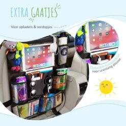 Home For Us Autostoel Organizer Met Tablet Houder - Set Van 2 - Beschermhoes Voor Kinderen - Beschermer Achterkant - Universeel -Babyproducten 1200x1200 28